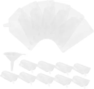 1 Pack Pet Plastic Liquor Bags Juice Drink Pouches Straw Leakproof for Parties Travel Everyday Use