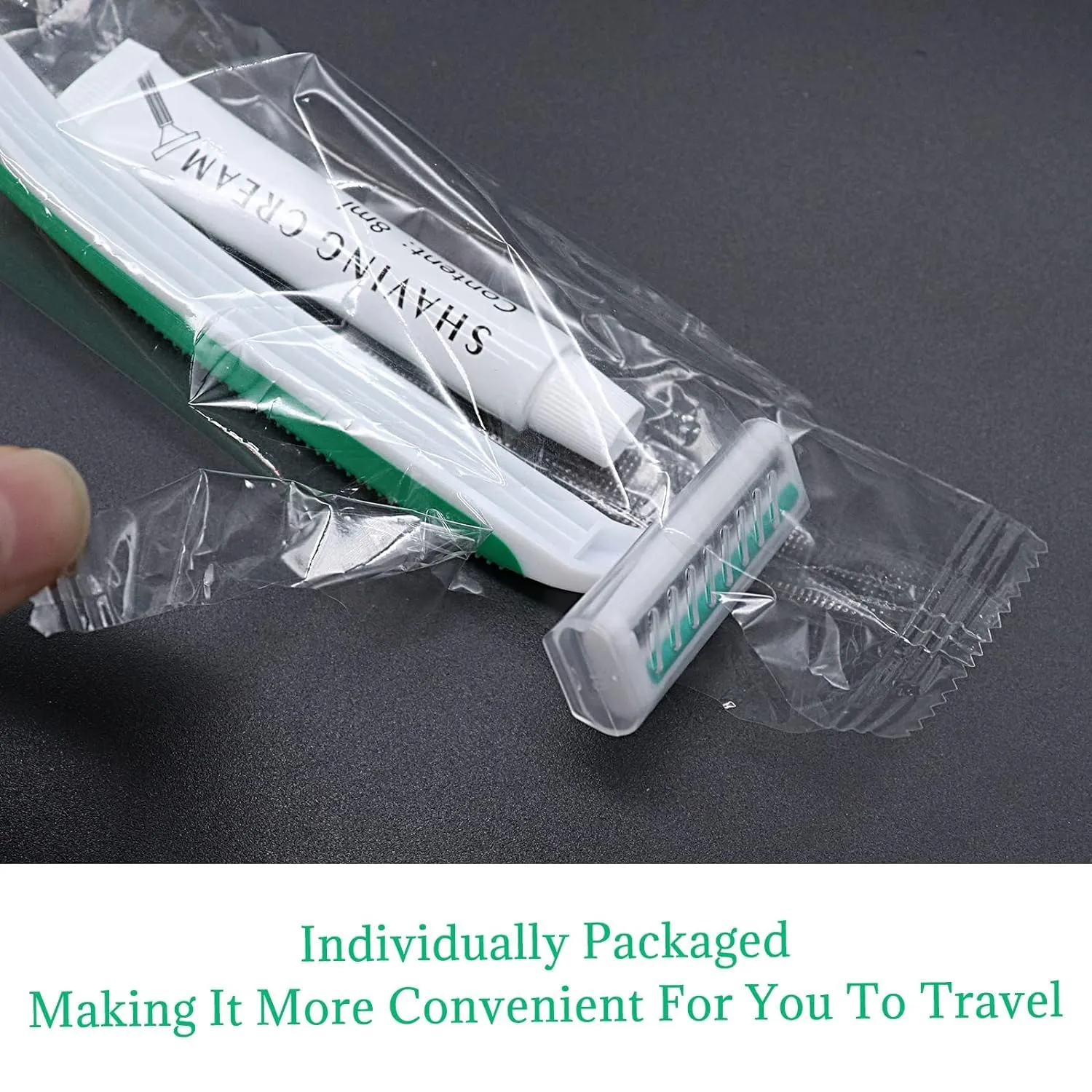 (100 Pack) Kheoxusa Twin Blade Disposable Razors,2 Blade Disposable Razor,Two Blade Disposable Razors,Double Blade Disposable Razors Individually Wrapped for Men,Women,Airbnb,Tattoo,Travel-White Green