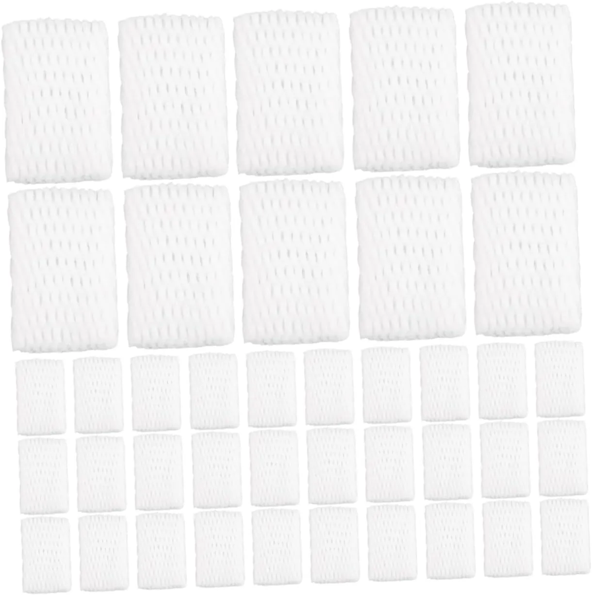 1200pcs Fruit Foam Mesh Cover Grape Protection Bags Strawberry Packaging Sleeve Lightweight Portable Fruit Netting Bags for Transport