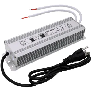 12V LED Power Supply 300W Low Voltage Transformer Adapter,AC100-130V to DC12V 25A 300 Watts LED Driver Waterproof IP67 for Indoor and Outdoor LED Lights Use