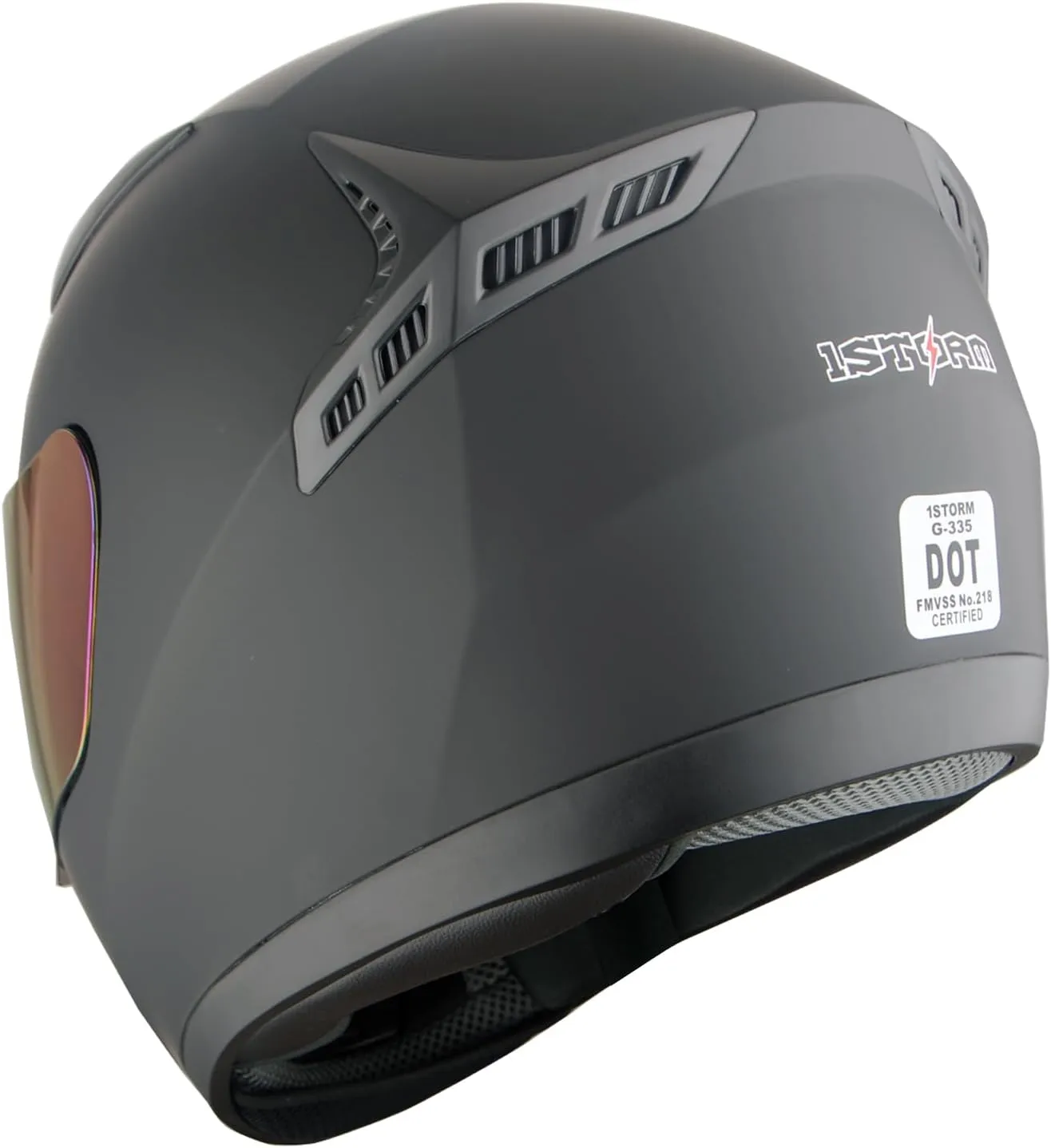 1STORM Motorcycle Bike Full FACE Helmet Booster Skull