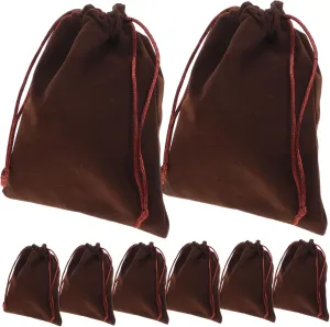 20pcs Drawstring Jewelry Storage Bag Chic Plush Pouches for Rings Earrings and Necklaces Soft Lightweight present Bags for Party Favors Travel and Special Occasions