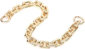 22.5 Inch Gorgeous Heavy Metal Bag Chain Purse Handle Shoulder Straps Replacement (Light Gold, Large)