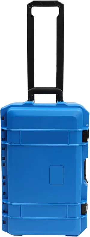 22" Protective Roller Camera Hard Case, Camera Protective Tools, Easy To Carry, Water And Shock Resistant With Foam, Protective Case For For Storing Camera Equipment And Other Valuables (Blue)