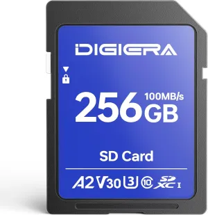 256GB CS100 SDXC UHS-I Memory Card - up to 100MB/s, C10, U3, V30, 4K UHD, SD Card for Computers, Digital Cameras, Home Theatre Devices, Car Navigation Systems (1 Pack)