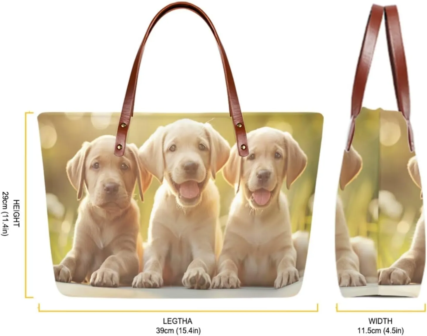 3PCS Tote Bag with Wallet, Purse and Wallet Set for Women Large Top Handle Purse Casual Satchel Handbag