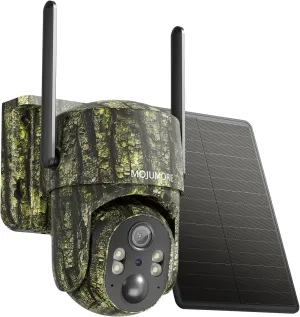 4G Cellular Trail Cameras, Game Camera with 360° Full View, Hunting & Trail Cameras with Night Vision Motion Activated Waterproof, Solar Camera Outdoor Wireless Built-in SIM Card