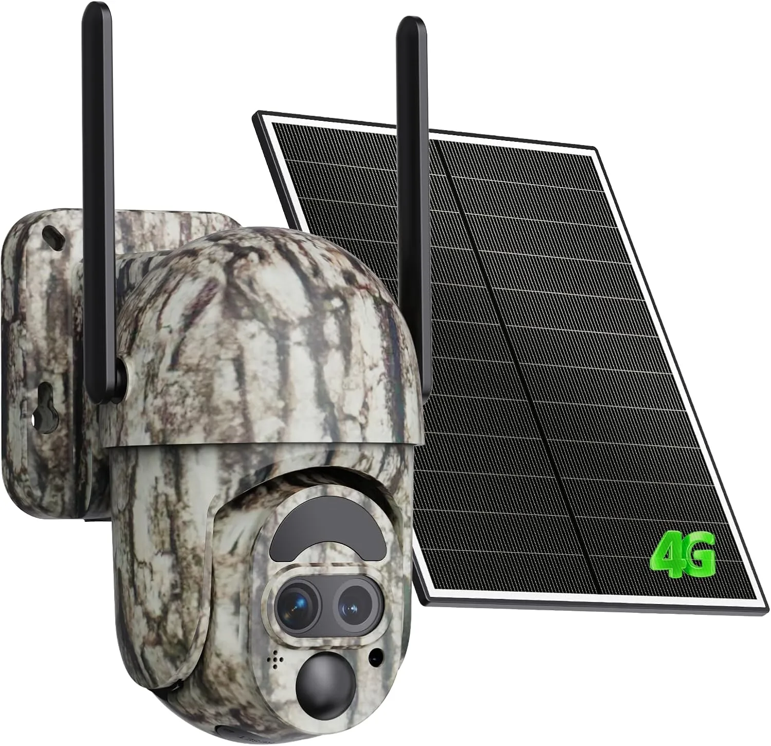 4G LTE Cellular Trail Camera,12X Hybrid Zoom Game Camera with 2K View Live Video,360°Full Cover Security Camera with Motion Activated,Built-in SIM Card,Solar Powered,IP65 Waterproof
