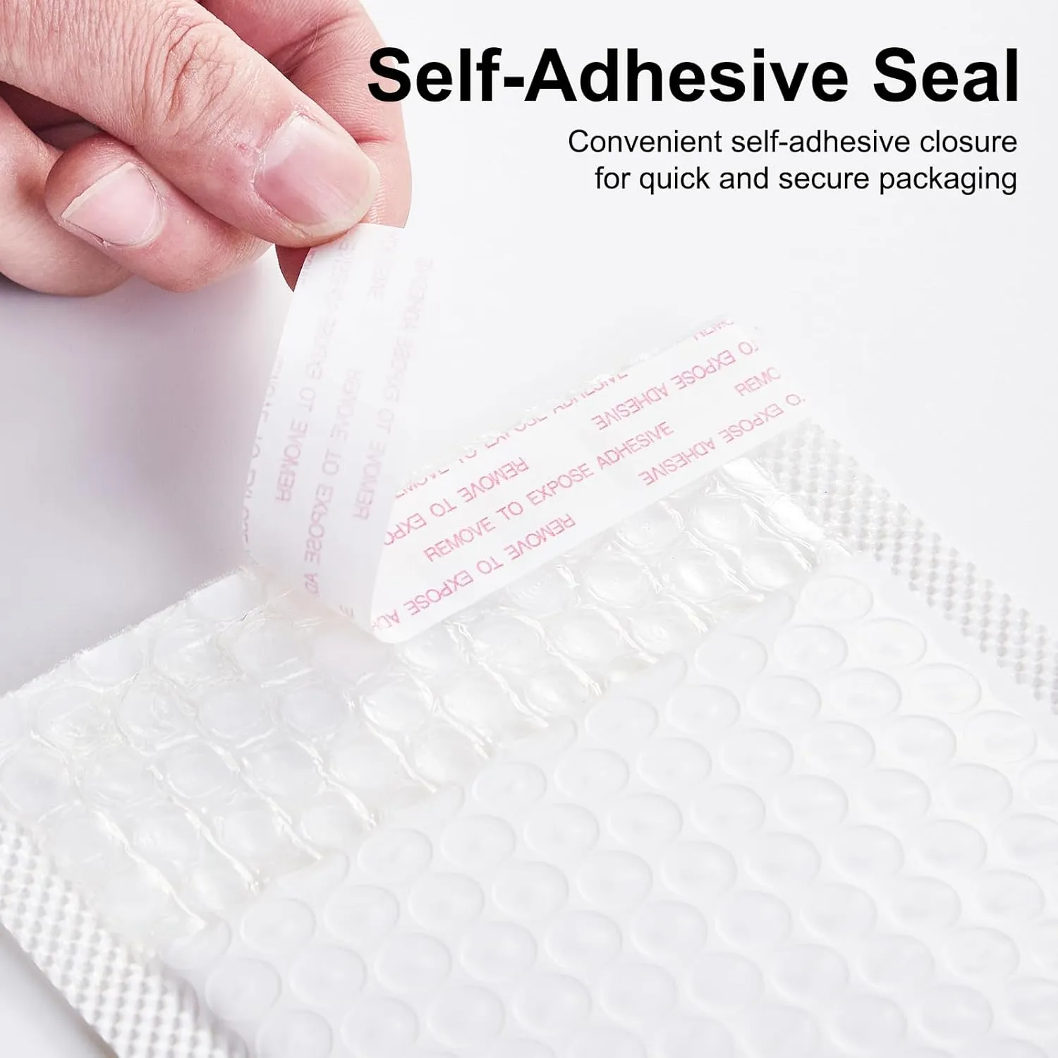 50-Pack of Bubble Mailers, 4x8 Inch, Usable Size 4x7 Inch Padded Envelopes Thick Mailing Envelopes, Bubble-Padded, Opaque Shipping Bags