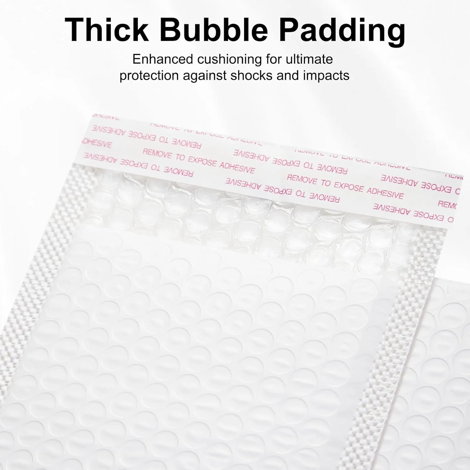 50-Pack of Bubble Mailers, 4x8 Inch, Usable Size 4x7 Inch Padded Envelopes Thick Mailing Envelopes, Bubble-Padded, Opaque Shipping Bags