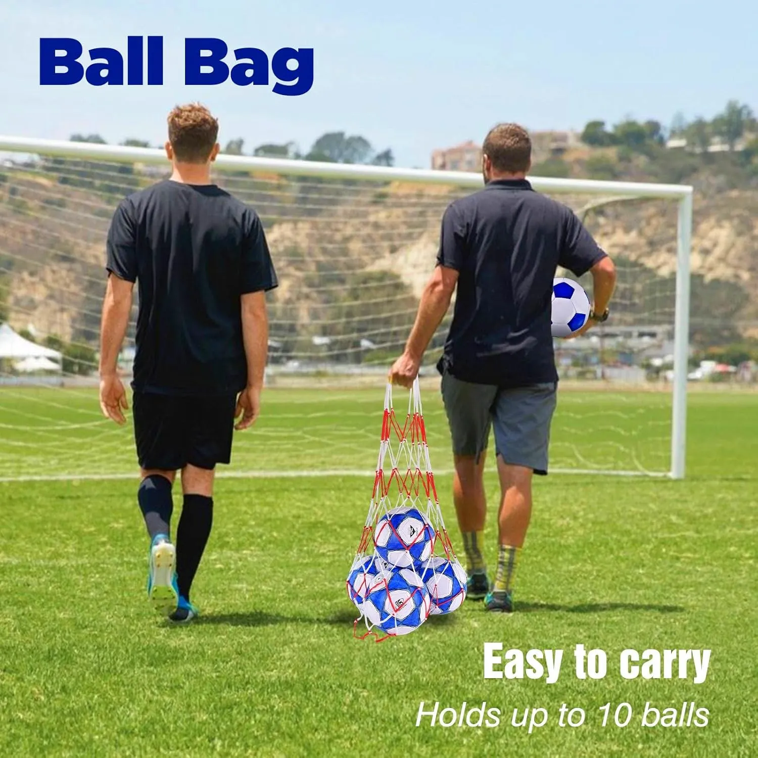 6 Pack Classic deflated Soccer Balls Size 3/4/5 with Pump and Mesh Bag for Indoor Outdoor Lawn Game Training Practice Bulk Sport Gift for Teens Adults