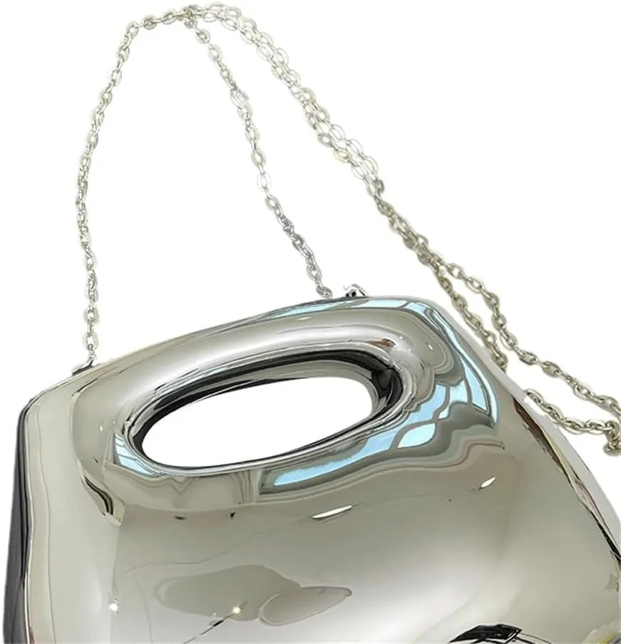 Acrylic Evening Bag for Women Fashion Top Handle Purse Simple Clutch Purse for Concert Celebration Wedding