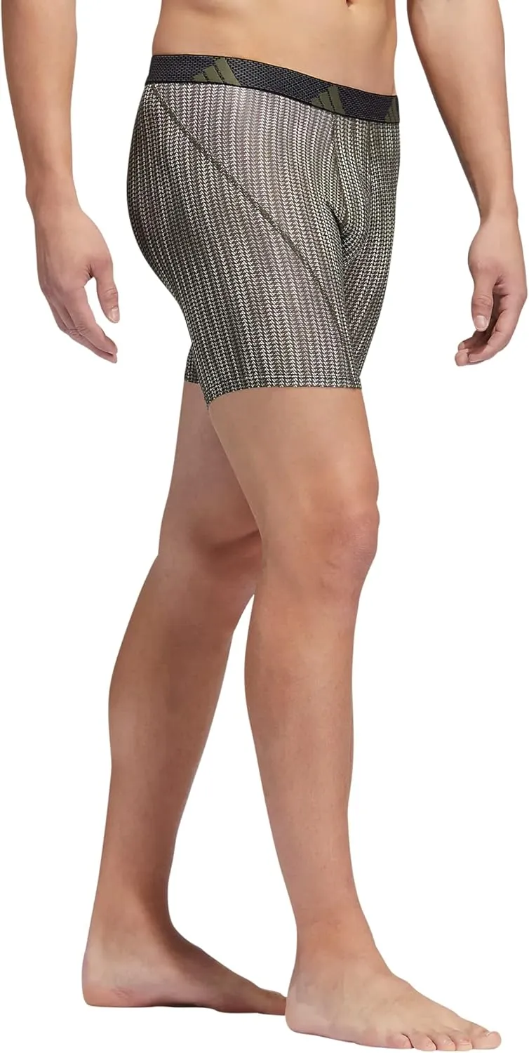 adidas Men's Sport Performance Mesh Boxer Brief Underwear (3-Pack)
