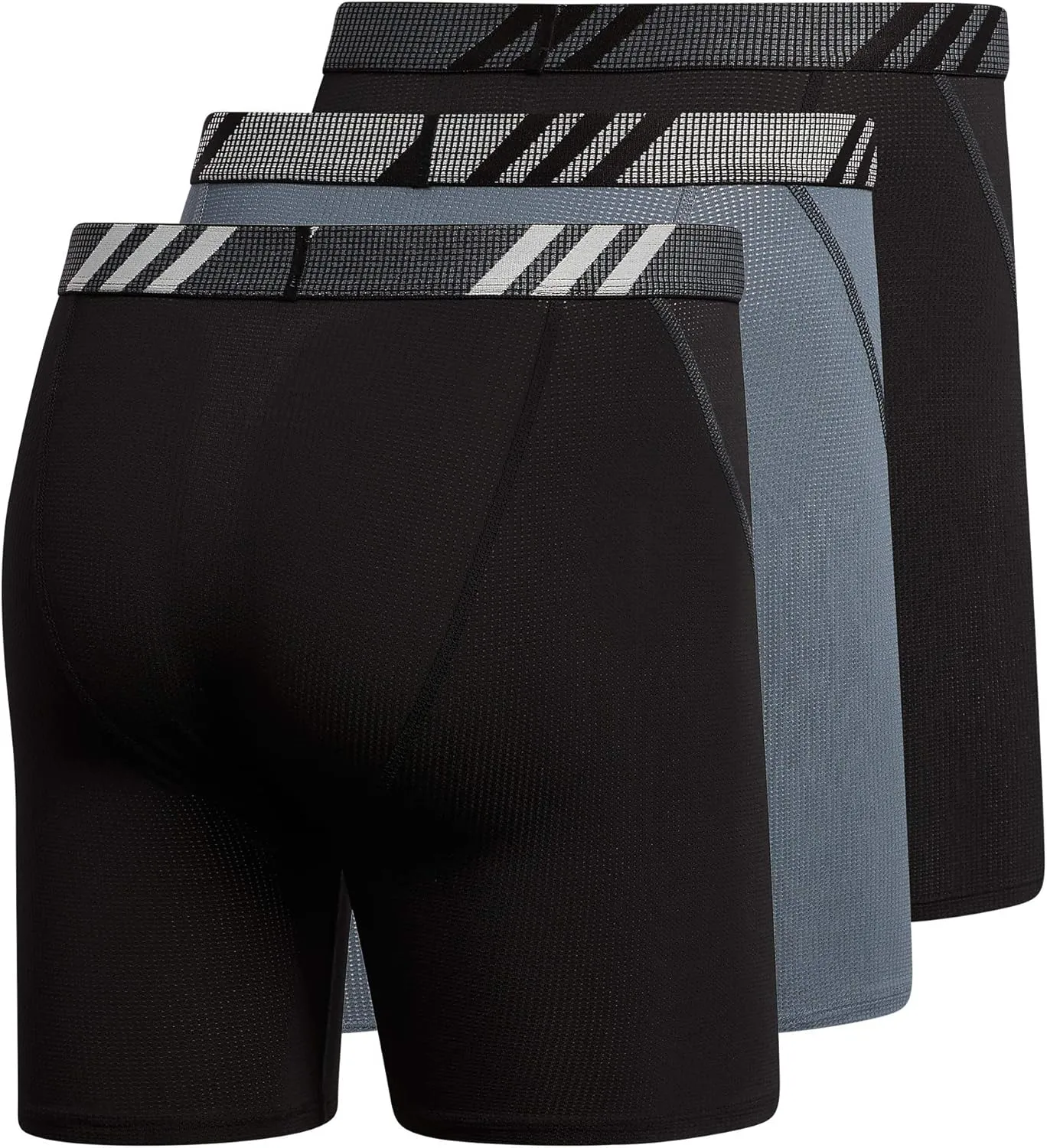 adidas Men's Sport Performance Mesh Boxer Brief Underwear (3-Pack)