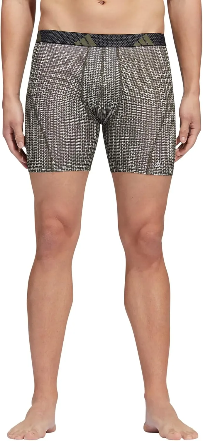 adidas Men's Sport Performance Mesh Boxer Brief Underwear (3-Pack)