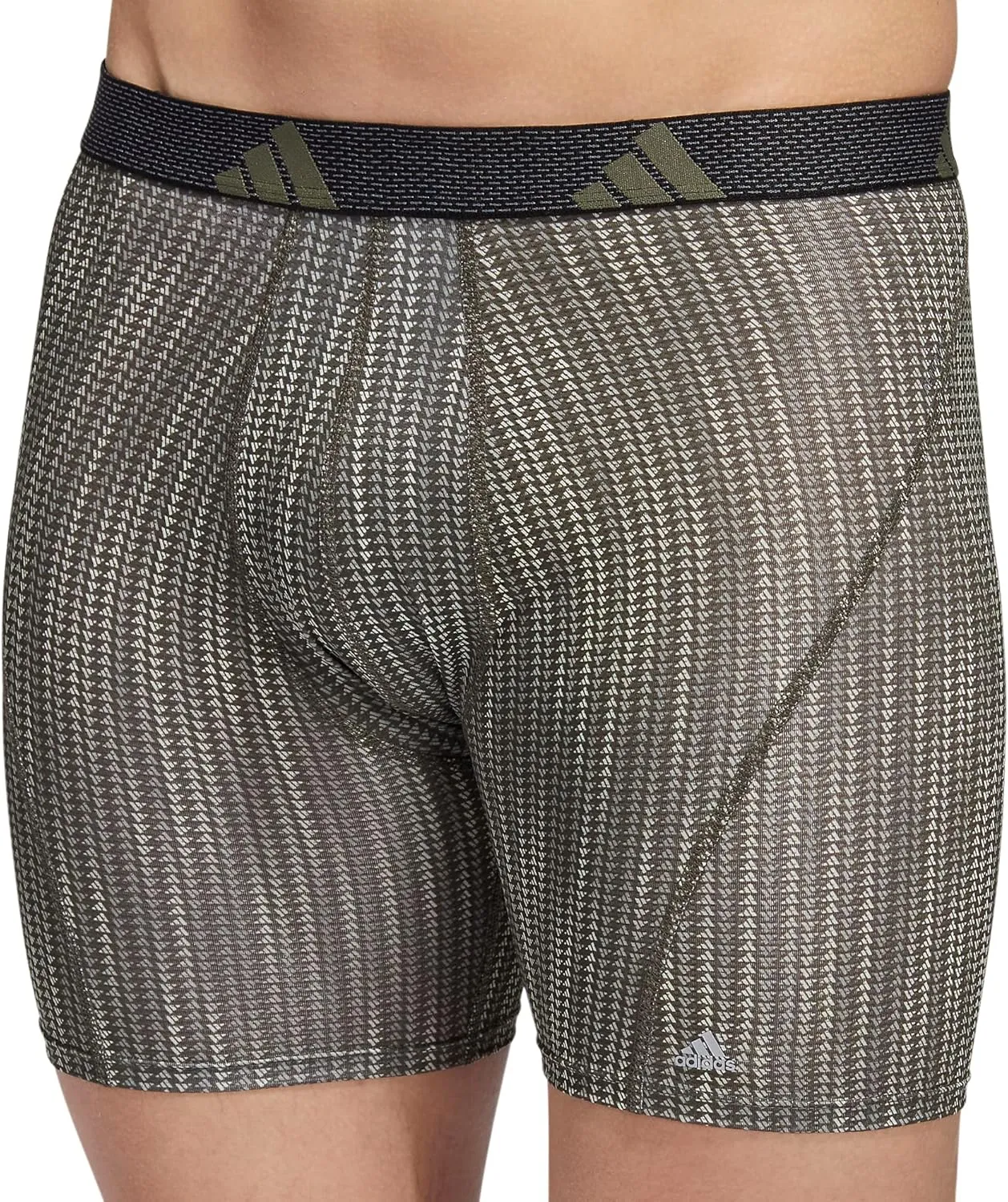 adidas Men's Sport Performance Mesh Boxer Brief Underwear (3-Pack)