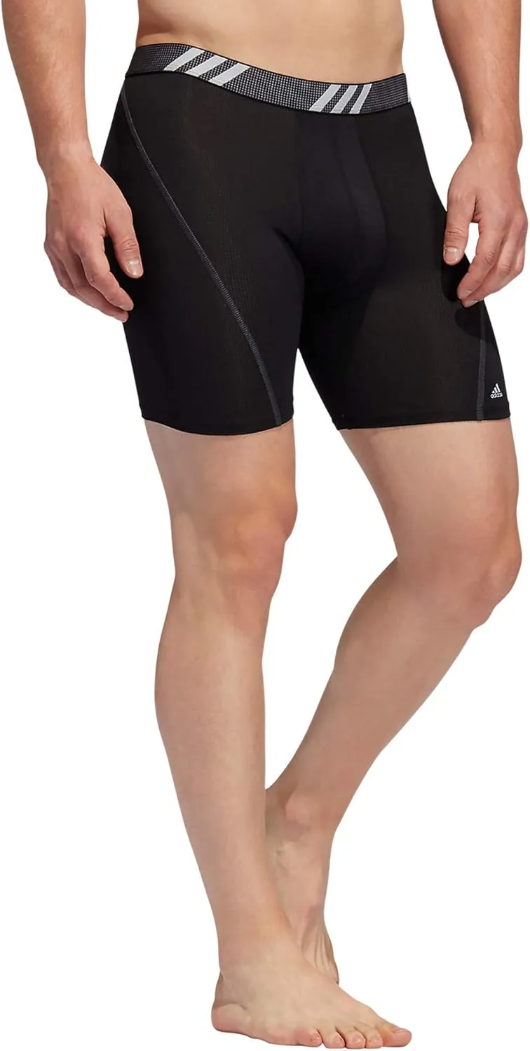 adidas Men's Sport Performance Mesh Boxer Brief Underwear (3-Pack)