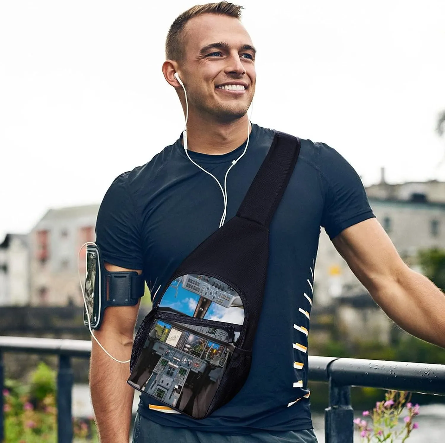 Adjustable Fanny Waist Pack Pouch, Crossbody Durable Runners Bag Wallet for Sports Cycling Gym Hiking Fitness Women Men