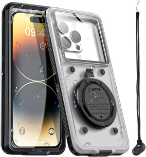 AICase Waterproof Phone Case,Universal Self-Check Function Underwater Pouch Dry Bag Beach Travel Essentials Tech Gadgets for iPhone 15 14 13 11 12/Samsung S24/LG,Google/Xiaomi/Motorola_6