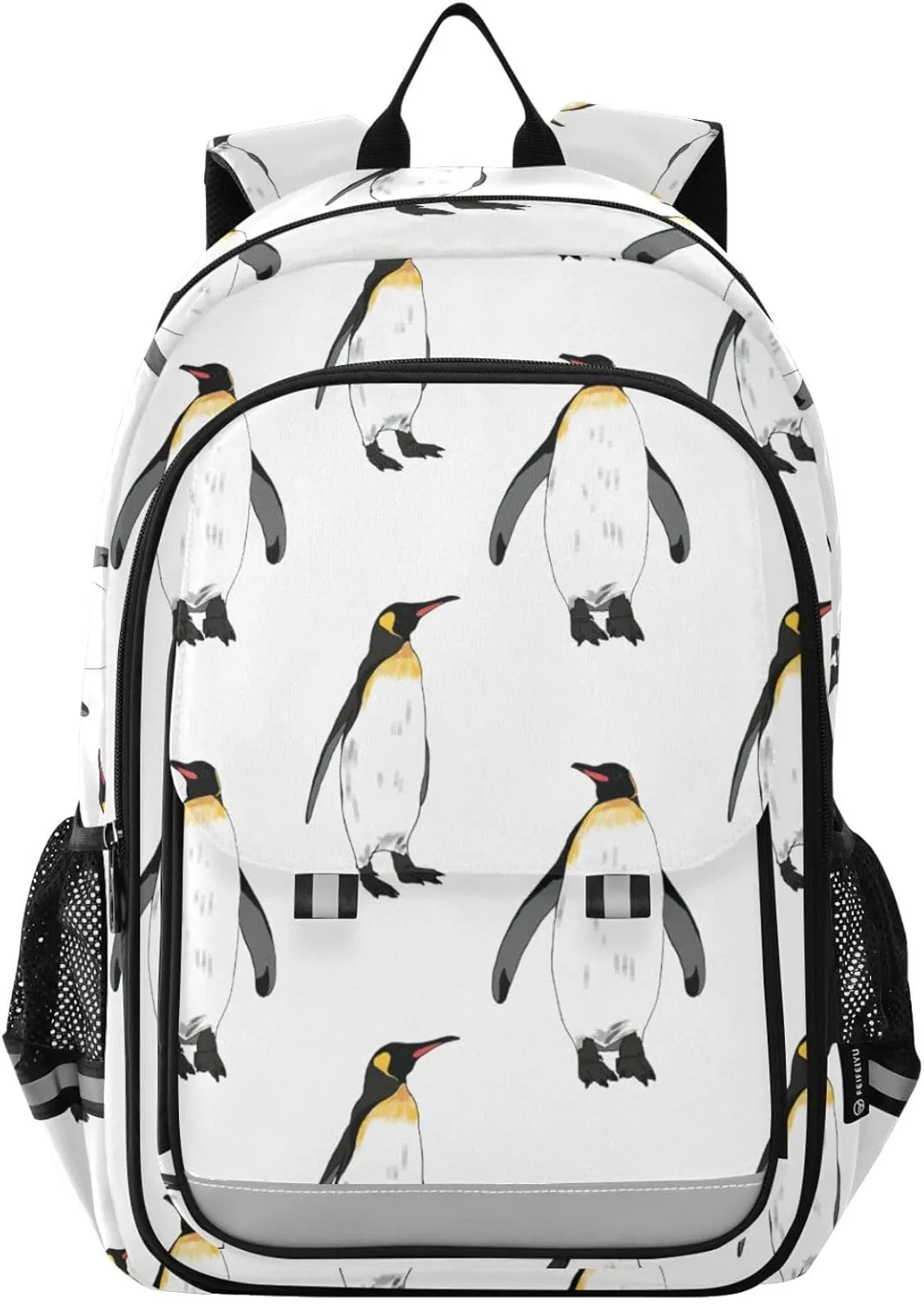 ALAZA Hand Drawn Emperor Penguins Kids Laptop Backpack 17 inch School Bookbag Back Pack Business Computer Bag Casual Daypack