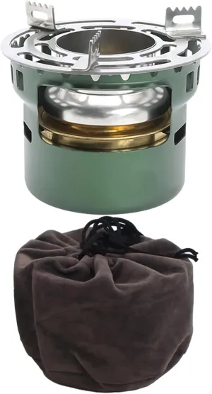 Alcohol Stove Alcohol Furnace with Pot Stand, Storage Bag Camping Stove Spirit Burner for Picnic Outdoor Activities