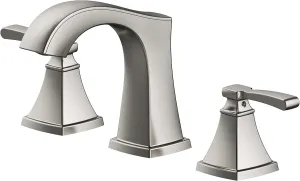 allen   roth Chesler Brush Nickel 2-Handle Widespread WaterSense Bathroom Sink Faucet with Drain