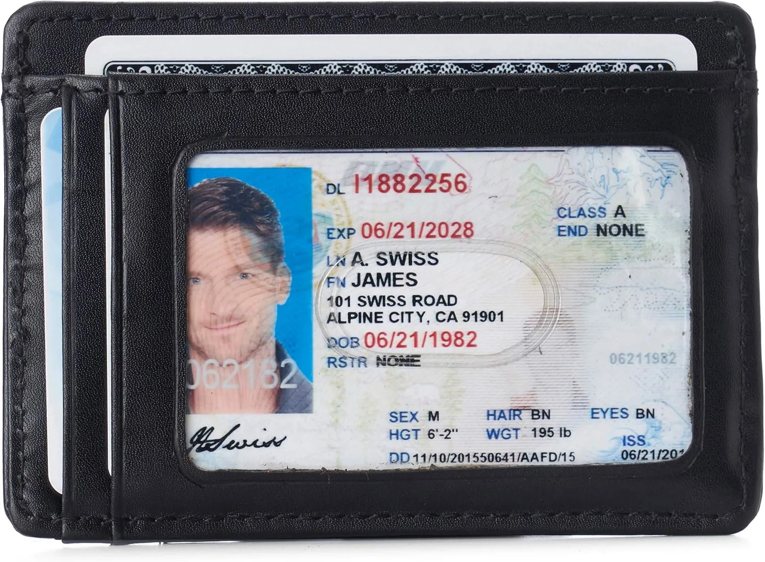 Alpine Swiss RFID Dermot Money Clip Front Pocket Wallet For Men Leather Comes in a Gift Box