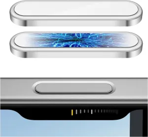 AMANECER 2 Pack Camera Control Button Protector for iPhone 16/16 Plus, Anti-scratch Rugged Sensitive Slide Capacitive Protective Cover fit Apple Phone Side Click Touch Capture Key, White Silver