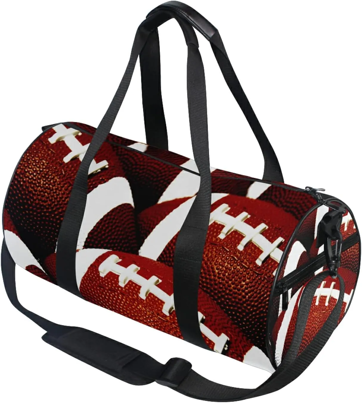 American Football Duffel Bag,Canvas Travel Bag for Gym Sports and Overnight