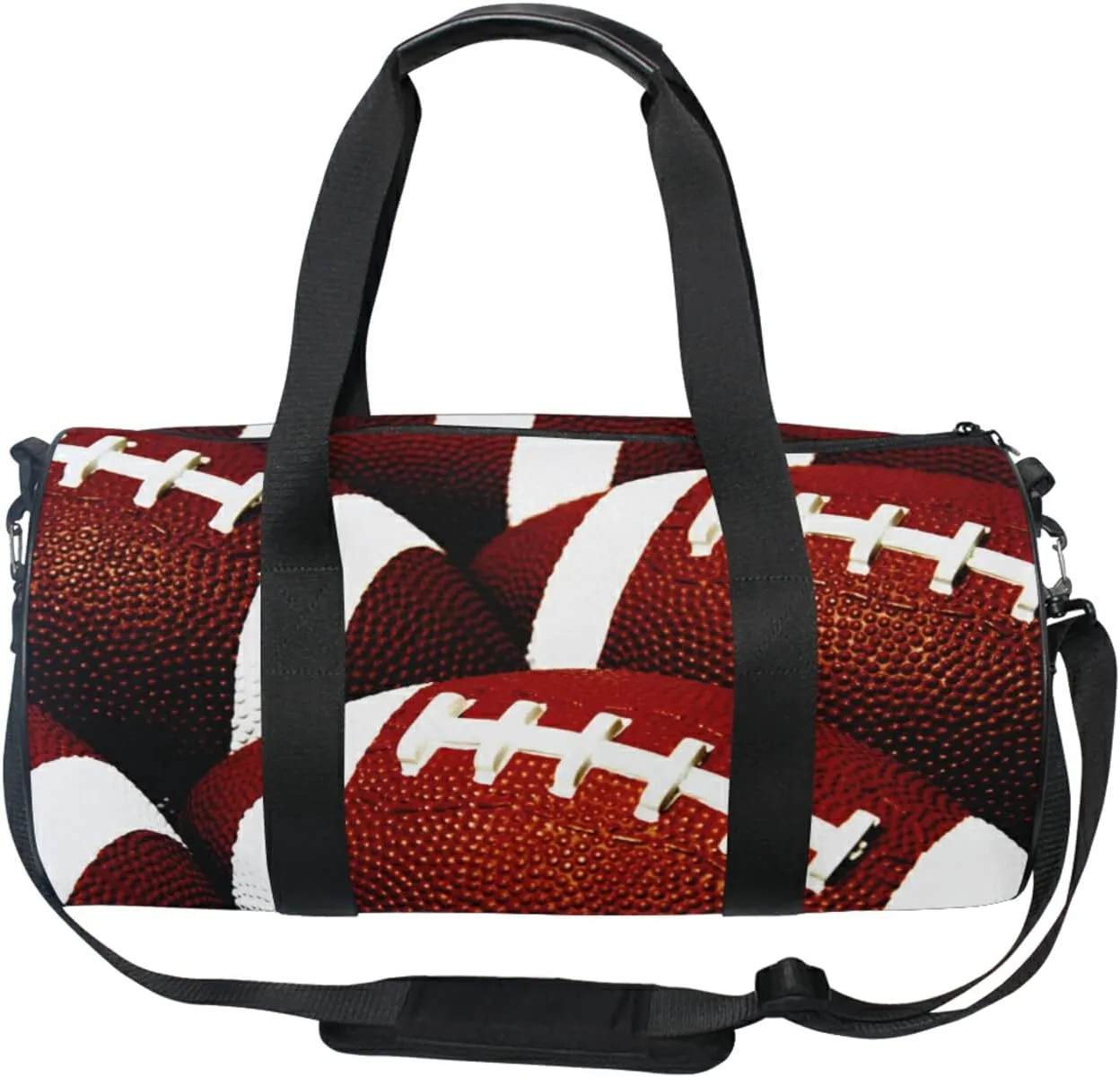 American Football Duffel Bag,Canvas Travel Bag for Gym Sports and Overnight