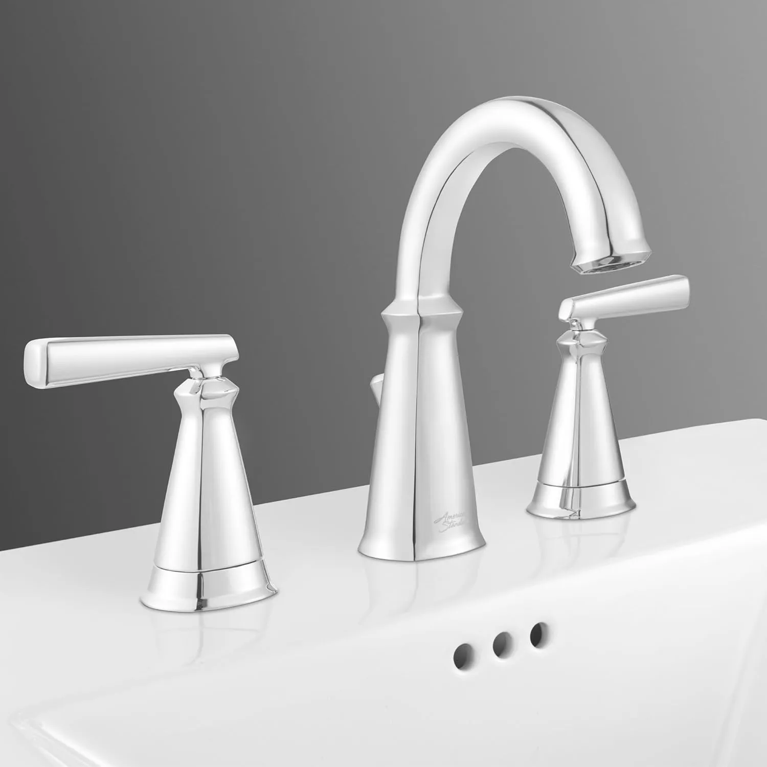 American Standard 7018801.002 Edgemere 8-Inch Widespread 2-Handle Bathroom Faucet, Brass, Polished Chrome