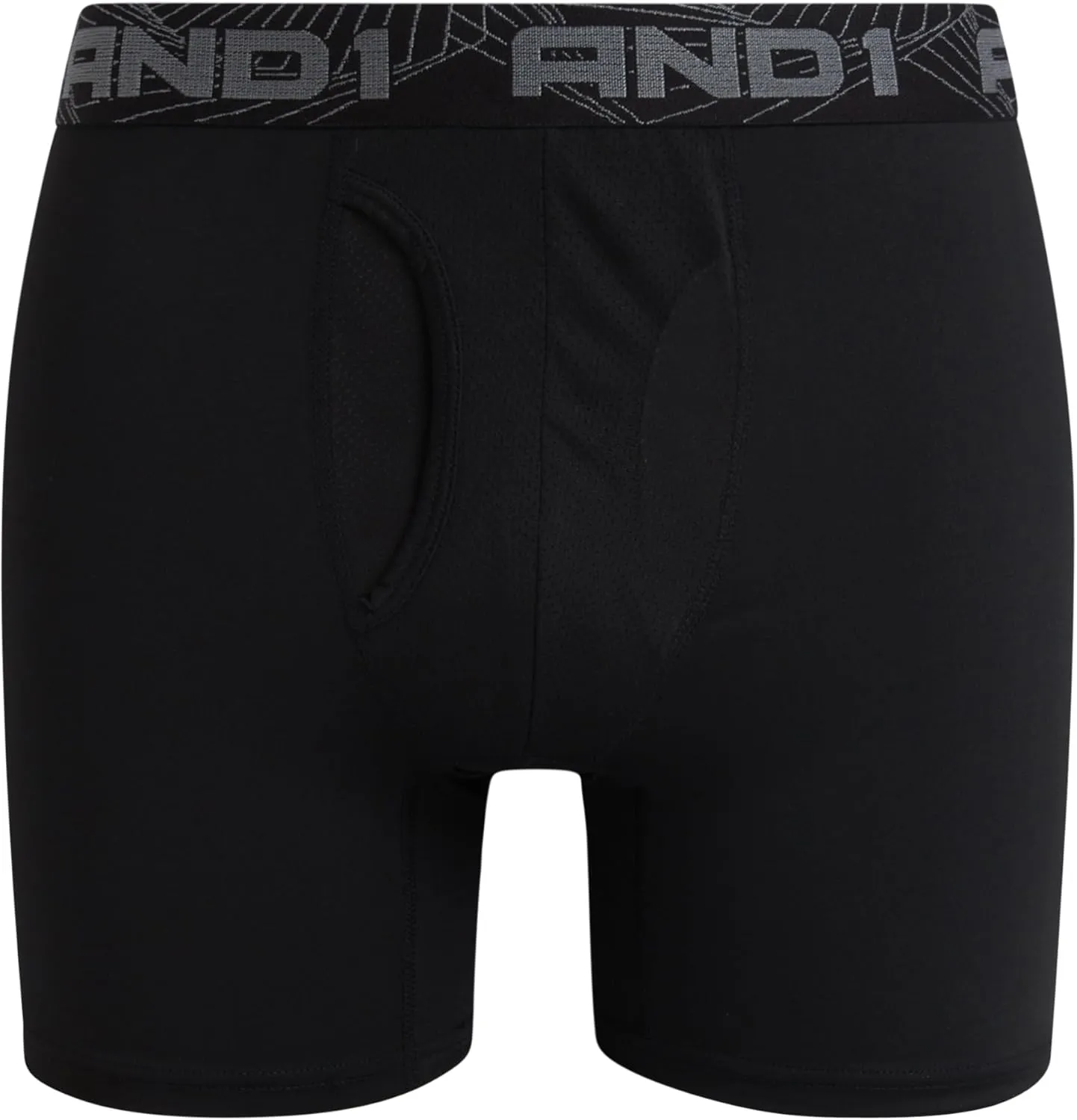 AND1 Mens Boxer Briefs - 5 Pack Stretch Performance Mens Underwear Boxers with Functional Fly Pouch (Sizes: S-3XL)