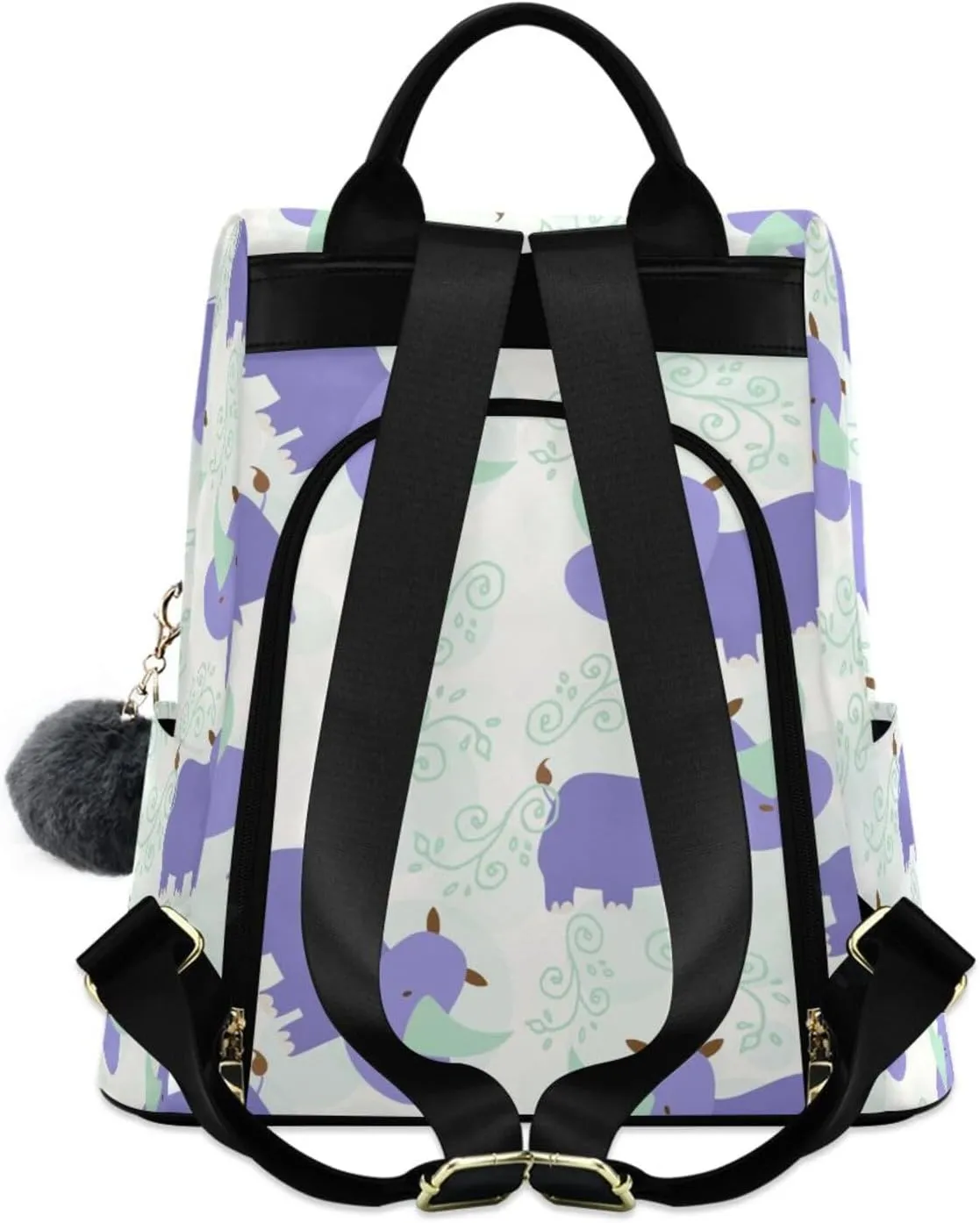 Animal Print Anti-theft Backpack Handbags for Women Travel Rucksack Lightweight Shoulder Bags 13.4 X 5.9 X 15in Pattern 12