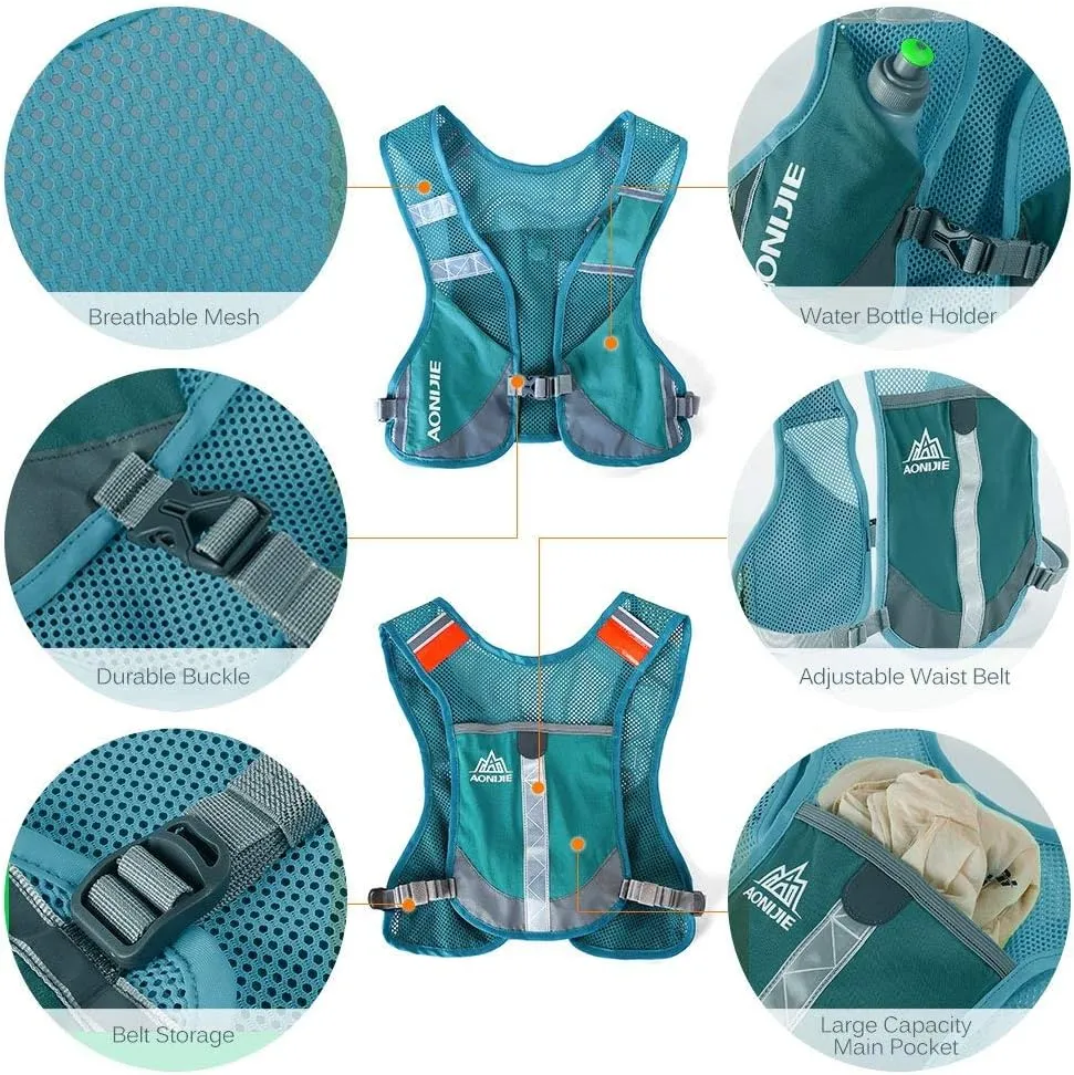AONIJIE Marathon Running Vest Pack Water Hydration Backpack Outdoor Sport Bag Cycling Camping Climbing Rucksack