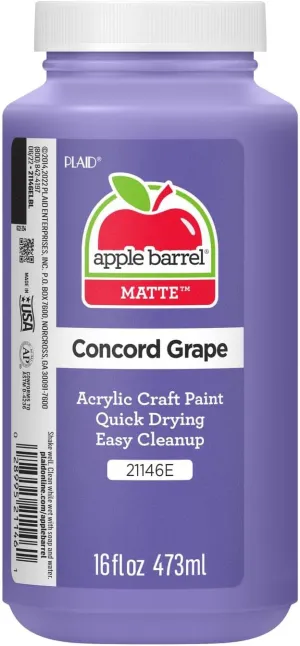 Apple Barrel Acrylic Paint in Assorted Colors (16 Ounce), 21146 Concord Grape