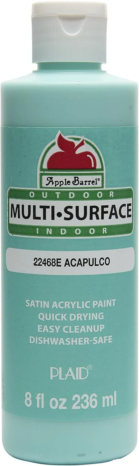 Apple Barrel Multi-Surface Paint in Assorted Colors (8 oz), Acapulco