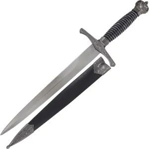 Armory Replicas™ Knights Templar Dagger with Scabbard – Stainless Steel Blade, Pewter Finish - Cosplay, and Collectors