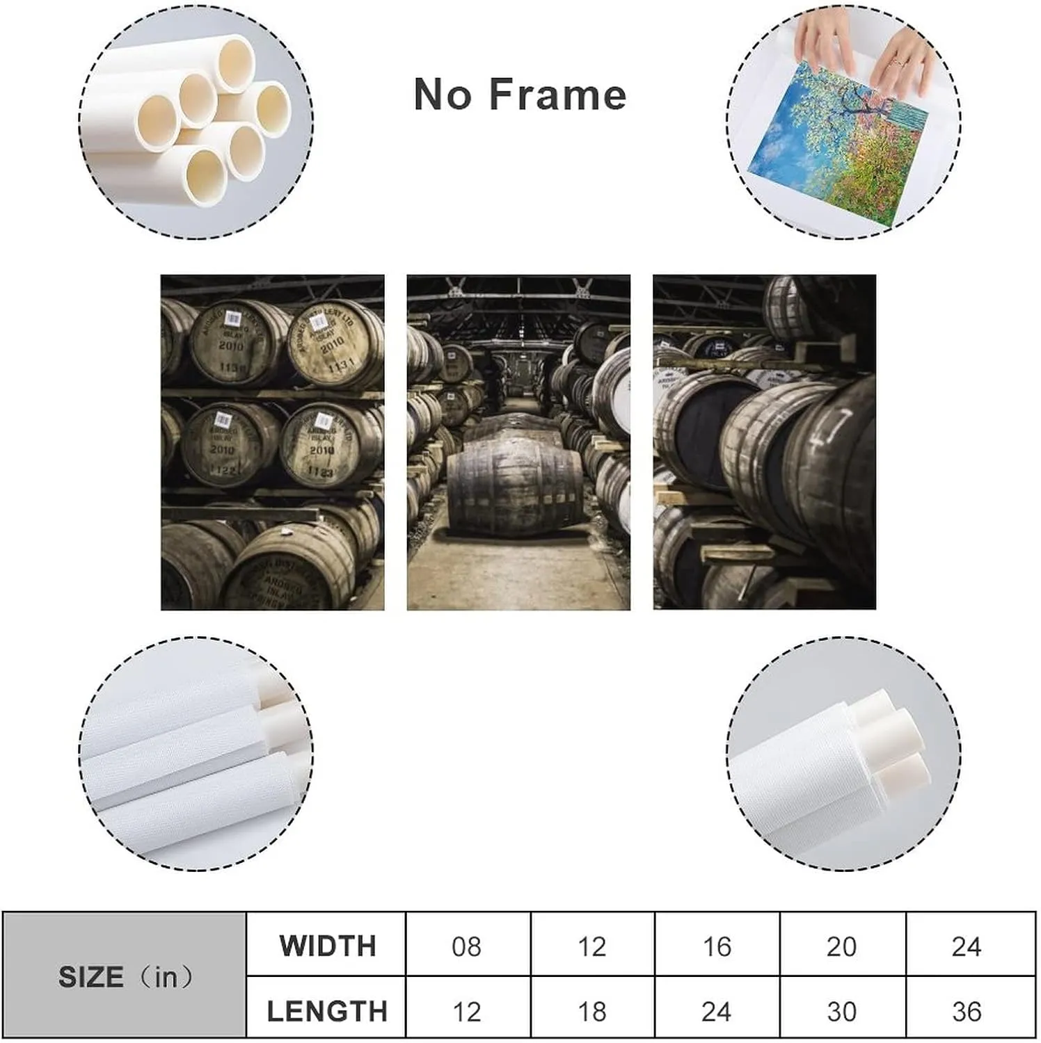 Art Poster Wine Wall Art Red Wine Barrel Aging Painting Famous Laphroaig Winery Pictures Canvas Post Canvas Painting Posters And Prints Wall Art Pictures for Living Room Bedroom Decor 08x12inch(20x30