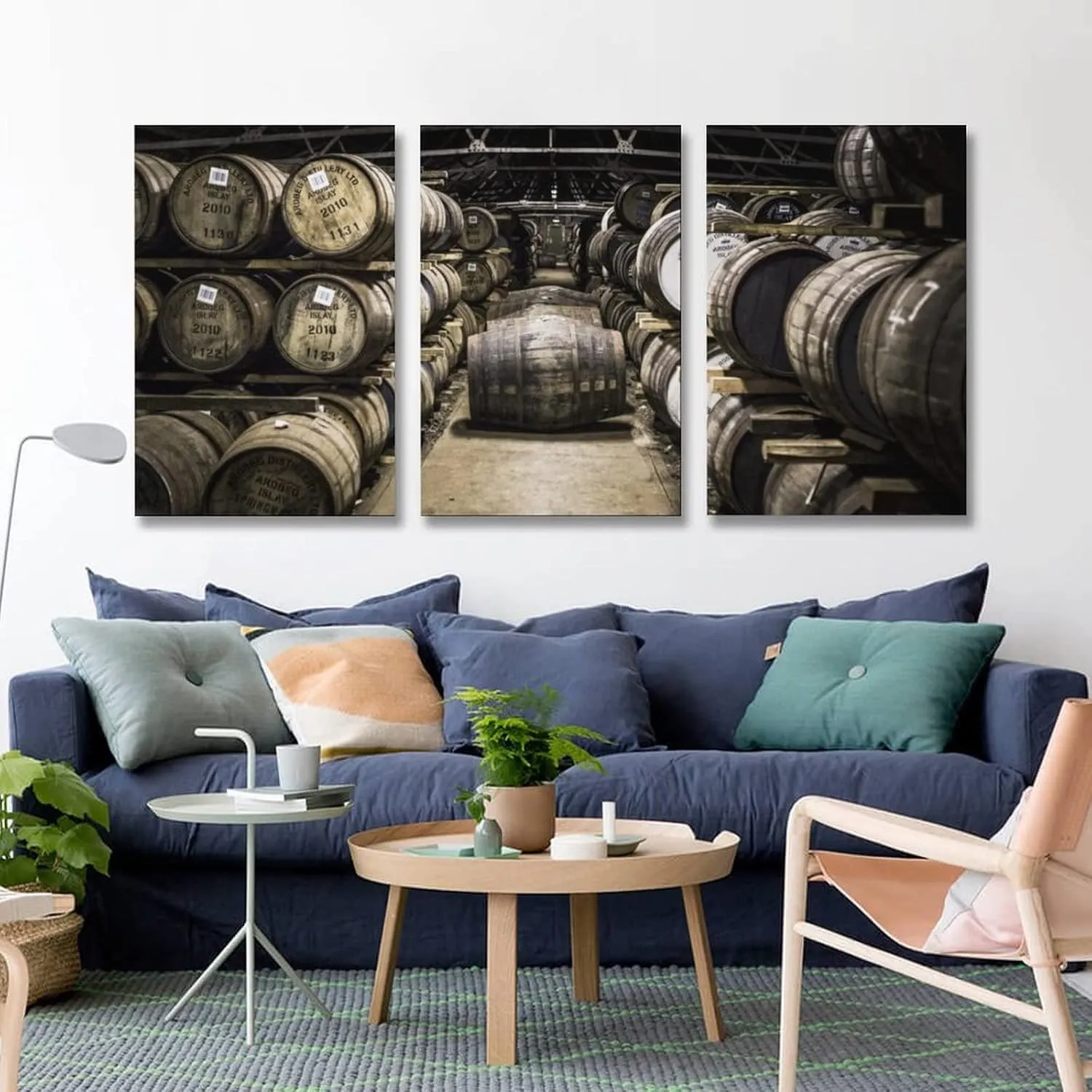 Art Poster Wine Wall Art Red Wine Barrel Aging Painting Famous Laphroaig Winery Pictures Canvas Post Canvas Painting Posters And Prints Wall Art Pictures for Living Room Bedroom Decor 08x12inch(20x30