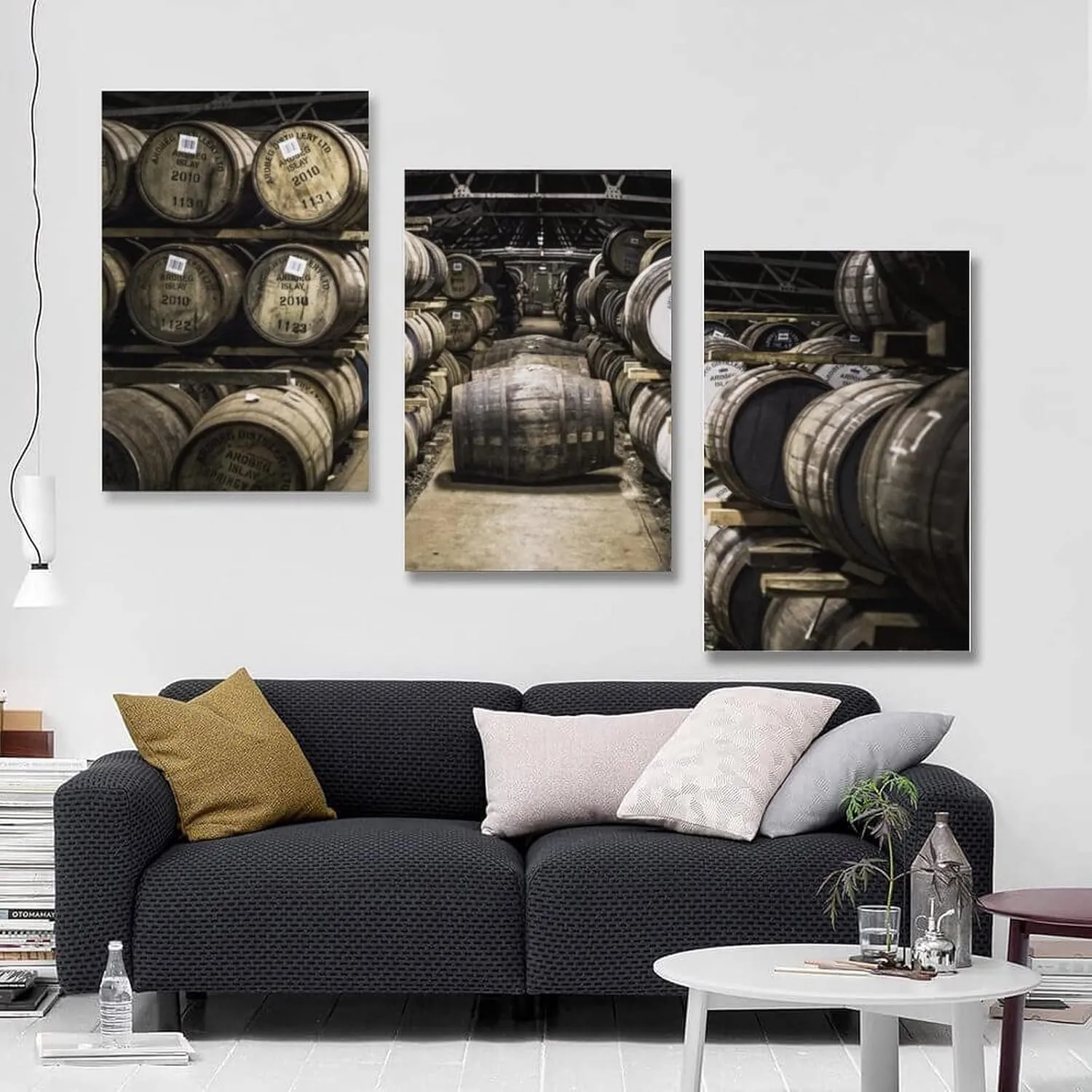 Art Poster Wine Wall Art Red Wine Barrel Aging Painting Famous Laphroaig Winery Pictures Canvas Post Canvas Painting Posters And Prints Wall Art Pictures for Living Room Bedroom Decor 08x12inch(20x30