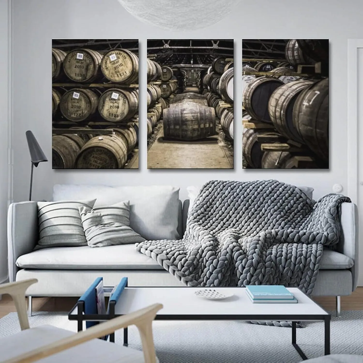 Art Poster Wine Wall Art Red Wine Barrel Aging Painting Famous Laphroaig Winery Pictures Canvas Post Canvas Painting Posters And Prints Wall Art Pictures for Living Room Bedroom Decor 08x12inch(20x30