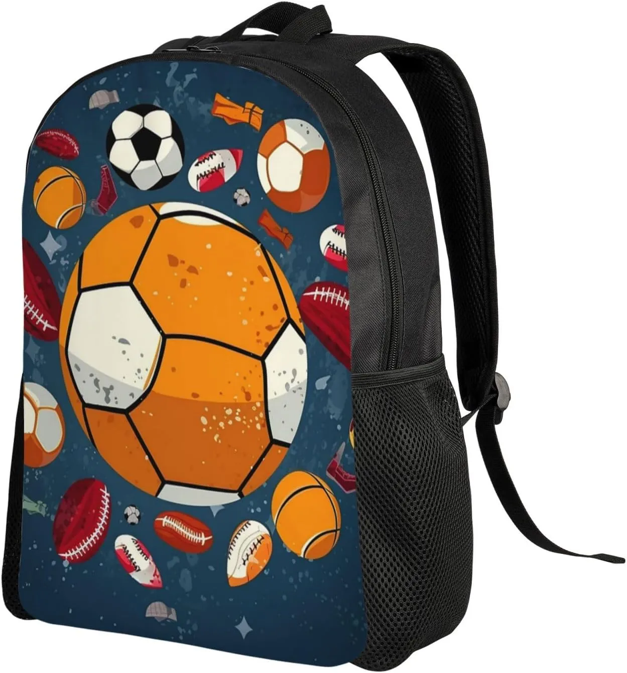 Backpack Travel Laptop Backpack For Men Women Lightweight Rucksack Sports Ball Design Casual Daypack