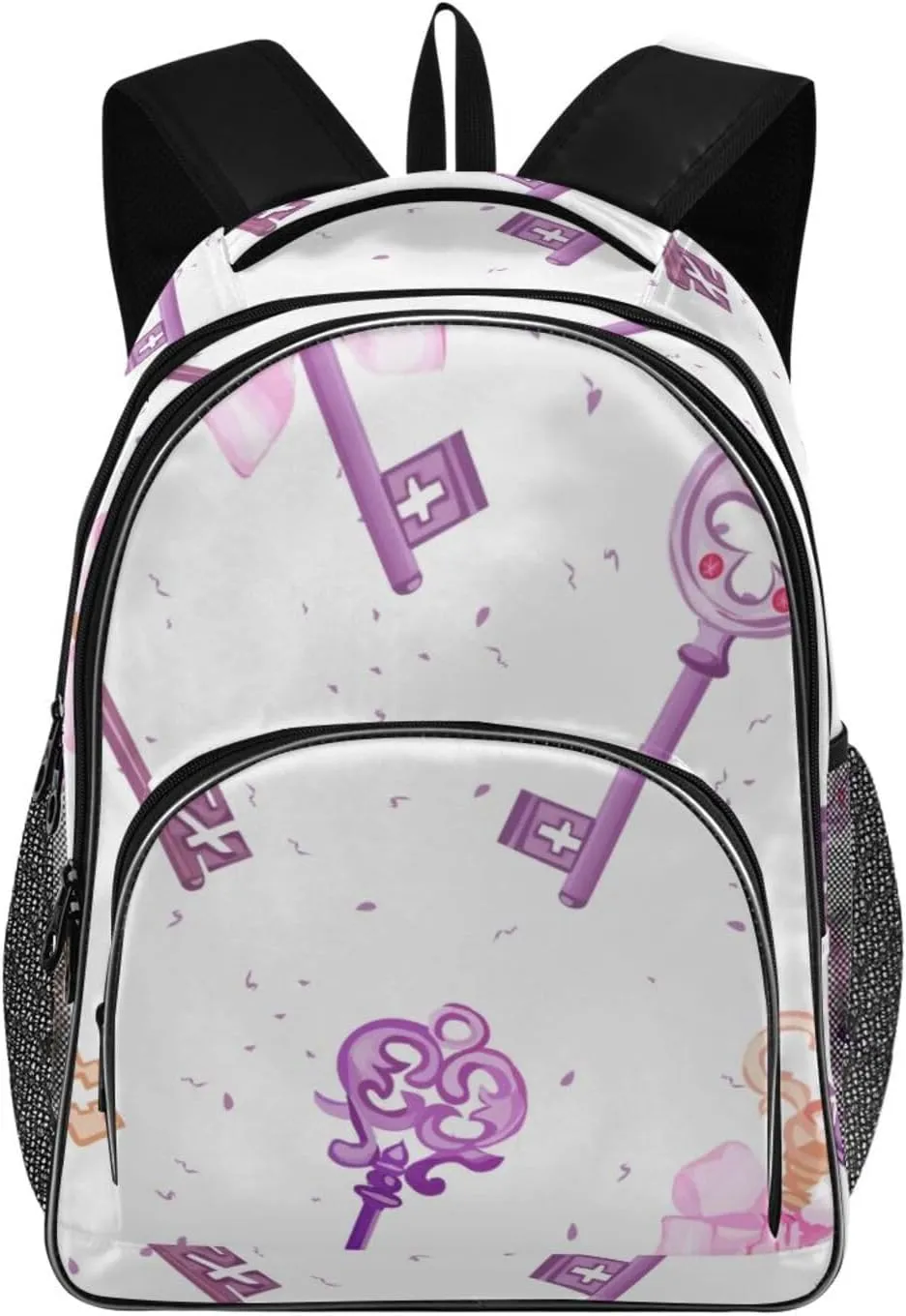 Backpacks 22L Three Layer Arc Book Bag Lightweight for Travel Camping Hiking Rucksack Daypack Kids & Adults Medieval Keys