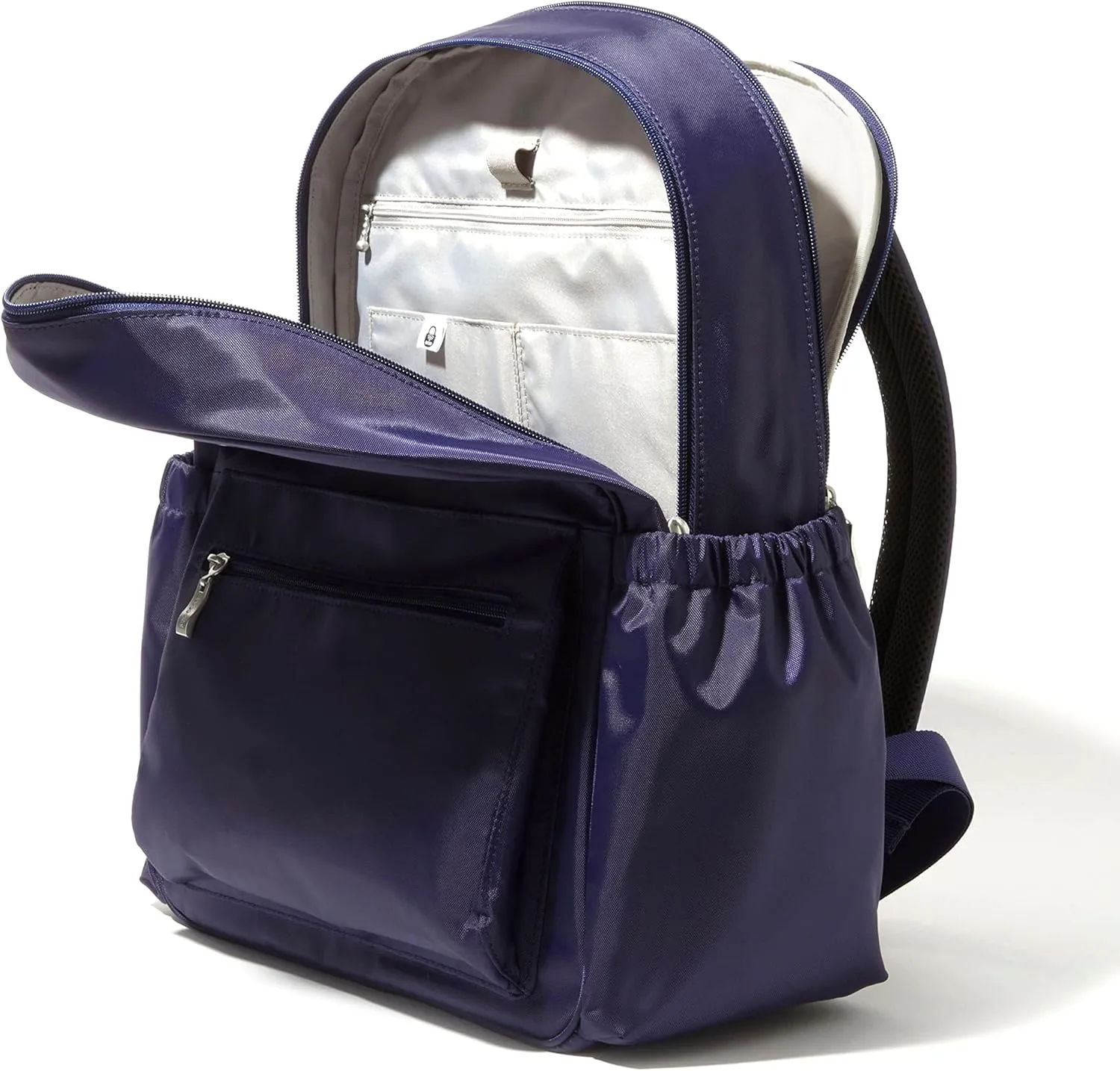 Baggallini Essential Laptop Backpack - 16x12 Inch Travel Backpack with 16" Laptop Sleeve - Lightweight Luggage Backpack