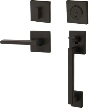 Baldwin 85390.LENT Minneapolis Left Handed Single Cylinder Keyed Entry Sectional, Oil Rubbed Bronze