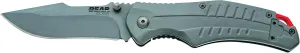 Bear Edge Stainless Steel Frame Lock Folding Knife, 3-1/4" High Carbon Stainless Steel Blade, Assisted Opening w/Reversible Pocket Clip (61114)