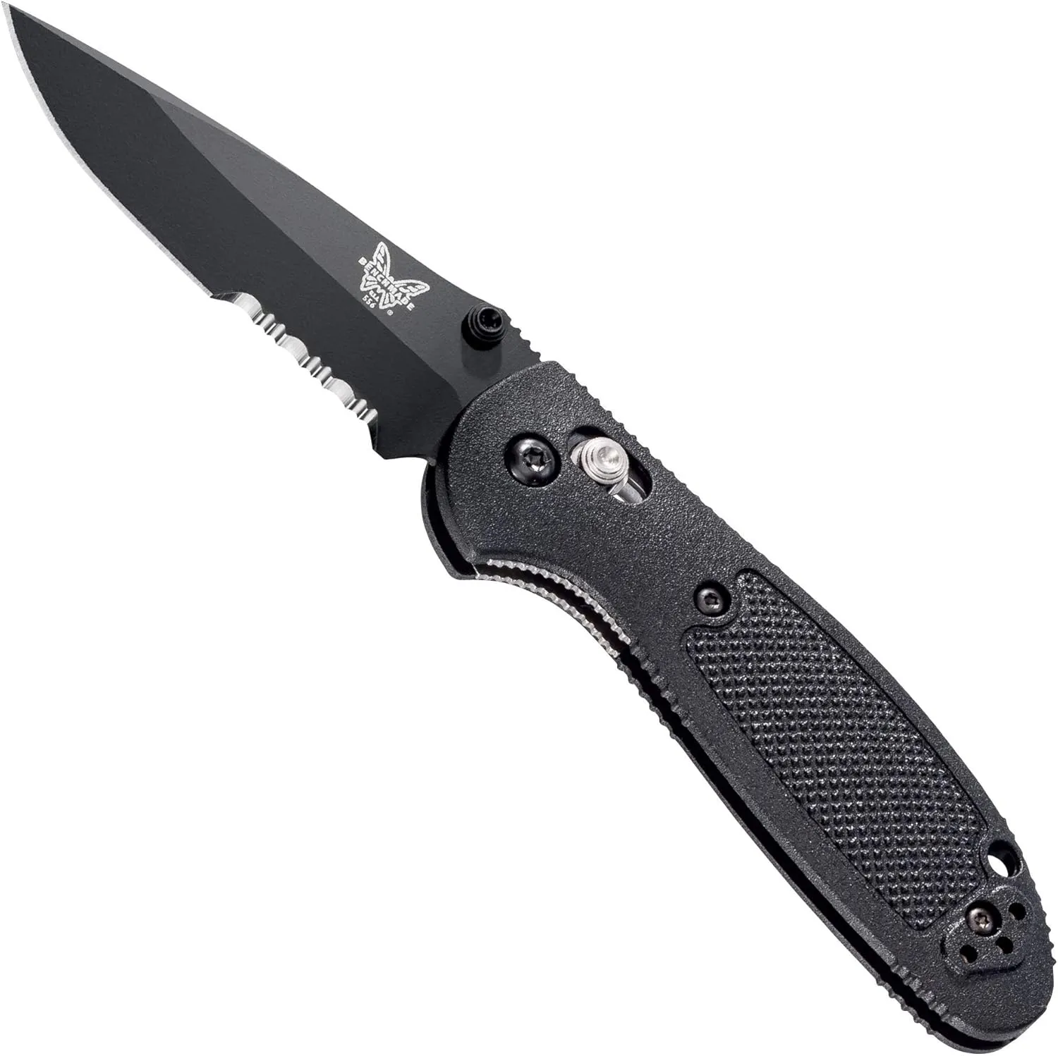 Benchmade Mini Griptilian Knife Drop-Point Blade Made EDC Manual Finish 556 Handle