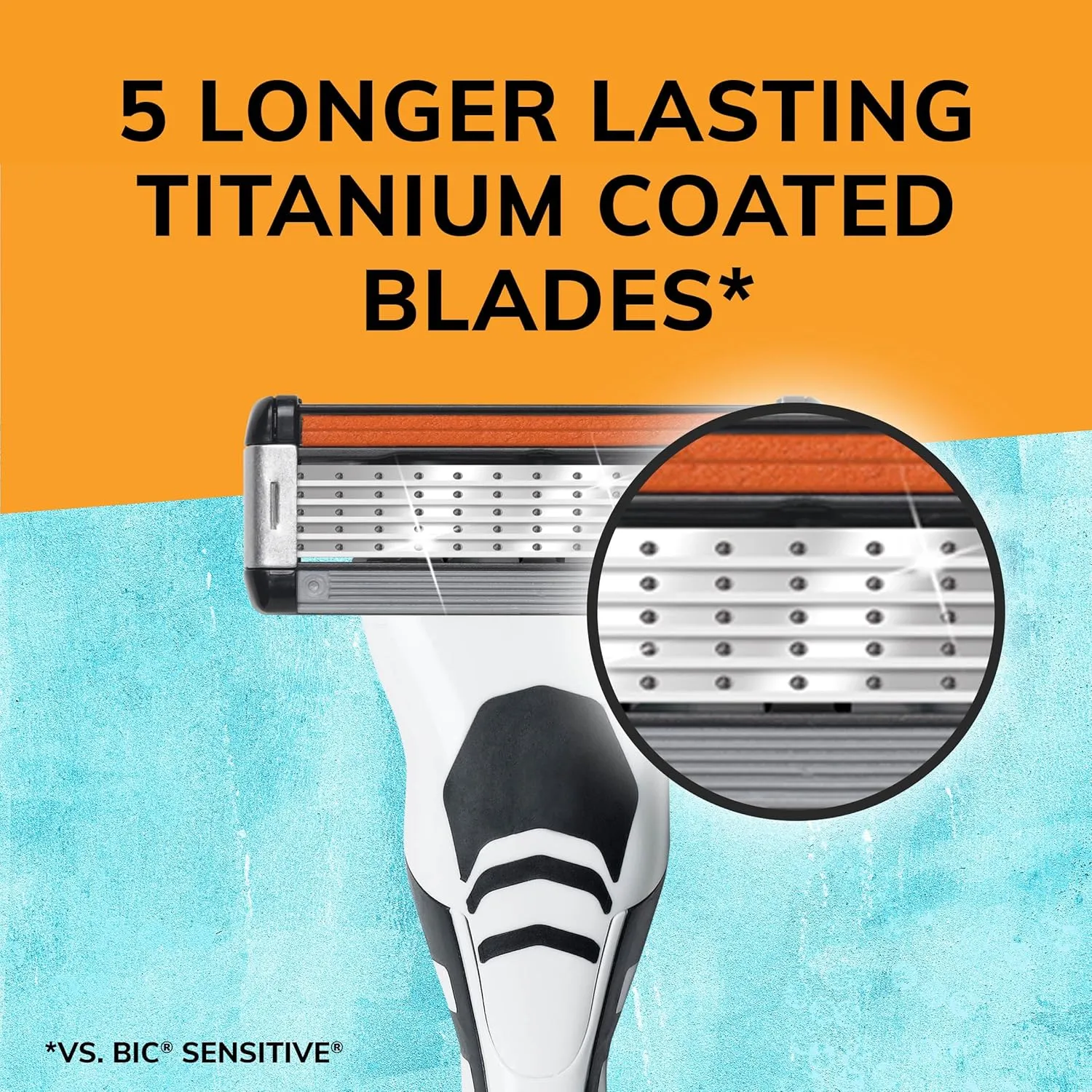 BIC Flex 5 Refillable Men's Razor, Ideal Head Shavers for Bald Men, 12 Refill Cartridges, 5 Blade Razors for a Close Shave