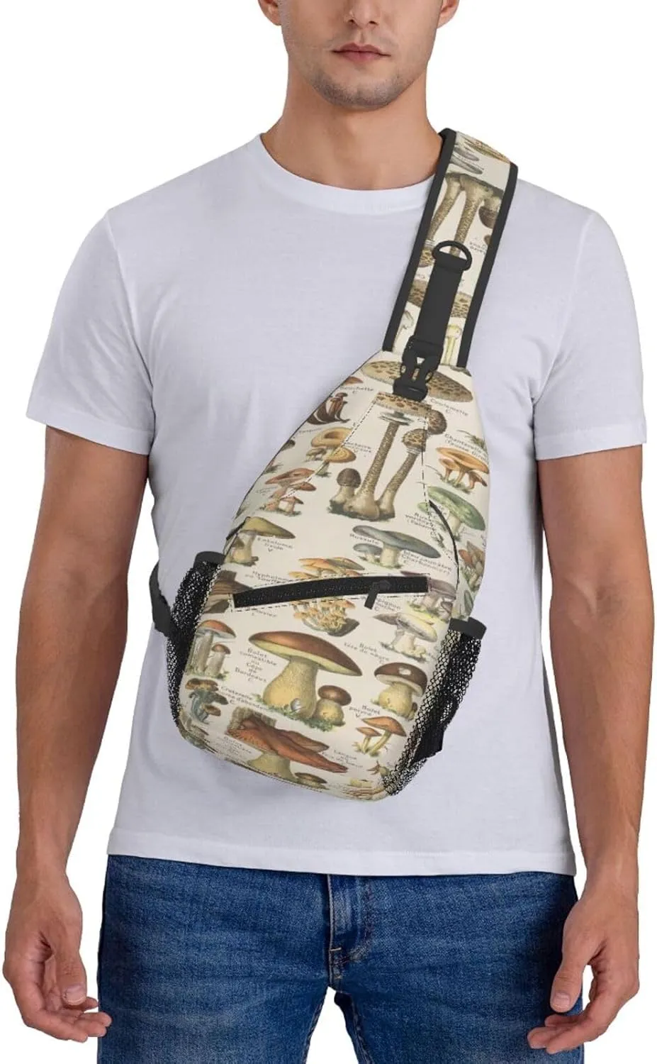 Black White Cow Spots Skin Pattern Crossbody Bags Men Cross Chest Bag Women Adjustable Sling Backpack Shoulder Bag