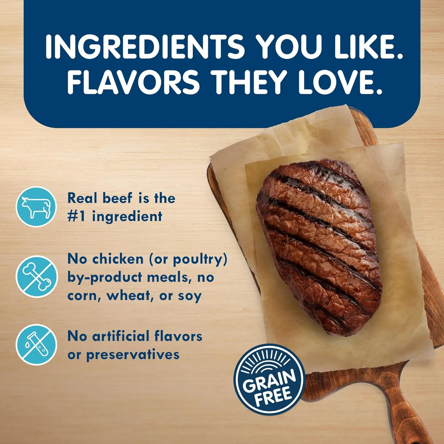 Blue Buffalo Delights Natural Adult Small Breed Wet Dog Food Cups, Pate Style, Prime Rib, NY Strip, and Filet Mignon 3.5-oz (24 Pack- 8 of Each Flavor)